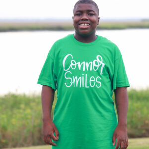Green Connor Smiles Logo Tee